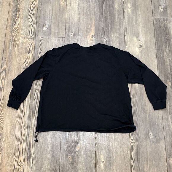Nike Black Long Sleeve Tee With Drawstring Bottom - Picture 2 of 7